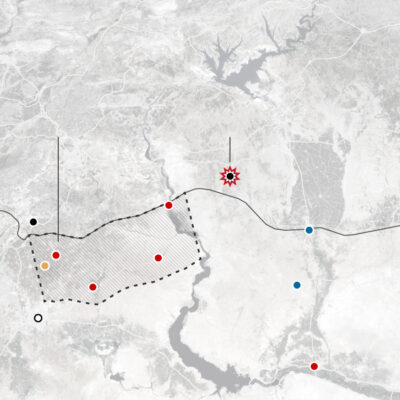 En pointillé, la Ligne de Mare.