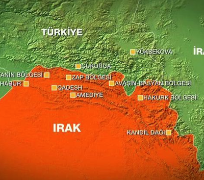 Camps du PKK en Irak bombardés par la Turquie, juillet 2015.