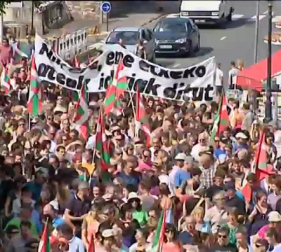 La manifestation à Saint-Jean-Pied-de-Port