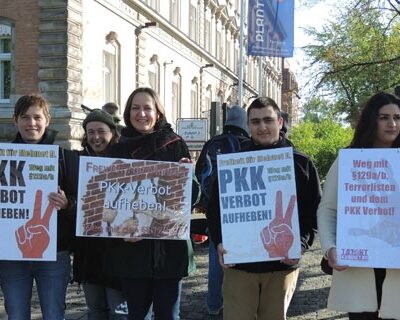Manifestation pour Mehmet Demir.