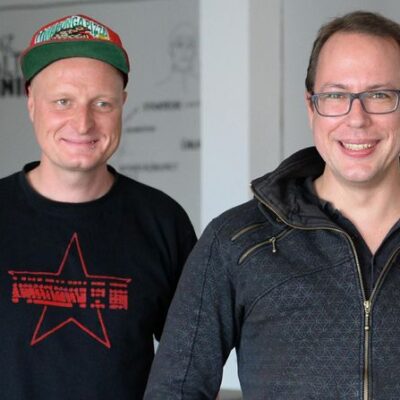 Andre Meister et Markus Beckedahl, deux auteurs du blog Netzpolitik