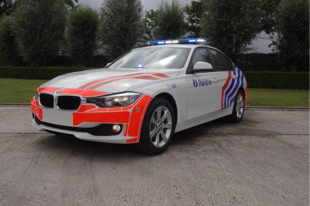 Une des nouvelles BMW de la police fédérale