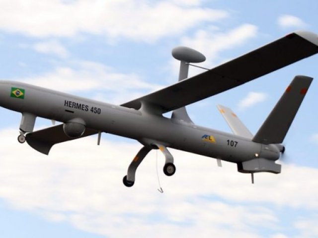 Un drone HERMES de la police brésilienne