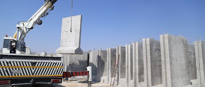 Le chantier de construction du mur à Hatay