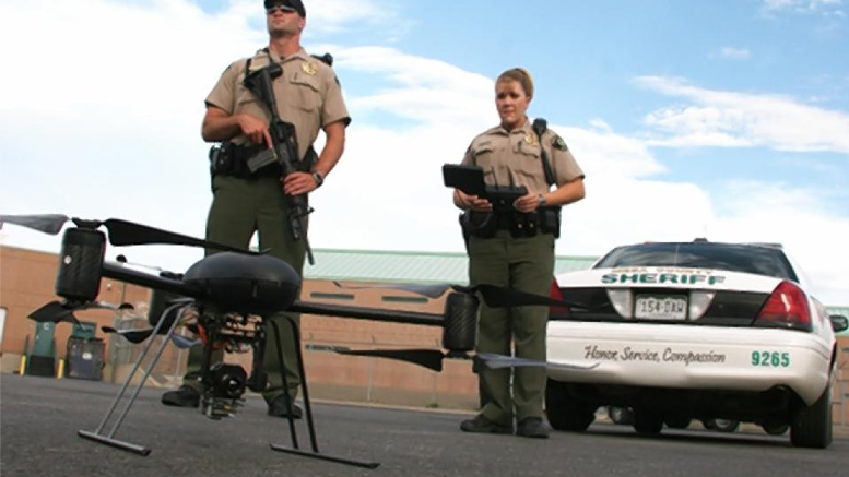 Drône policier américain.