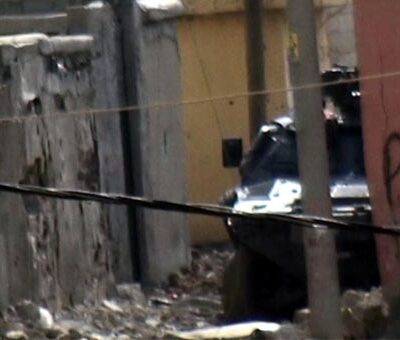 Un blindé de la police turque à Silopi.