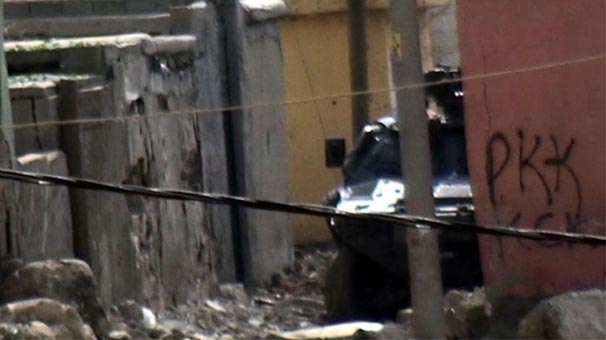 Un blindé de la police turque à Silopi.