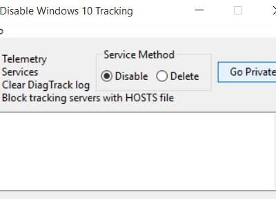 Windows Tracking Disable Tool