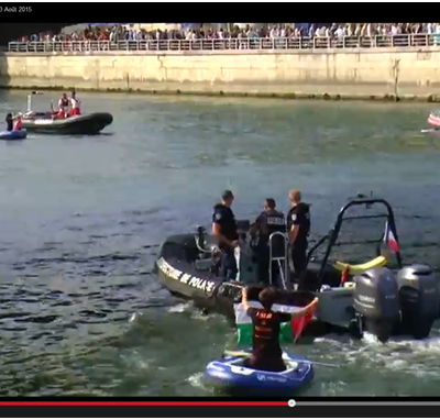 Une des quatre interpellation sur la Seine