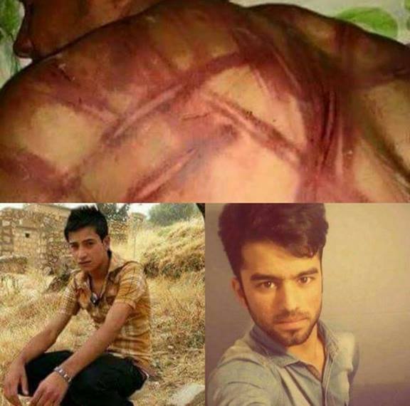 Les deux jeunes militants torturés par Parastin.