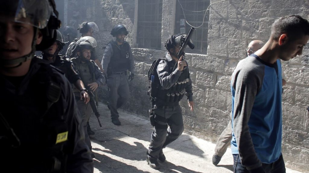 Les affrontements à Jérusalem Les affrontements à Jérusalem