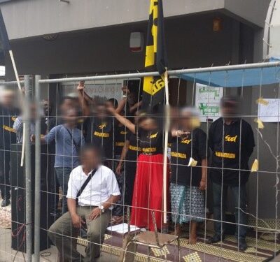 Grévistes d’Orange à Mayotte