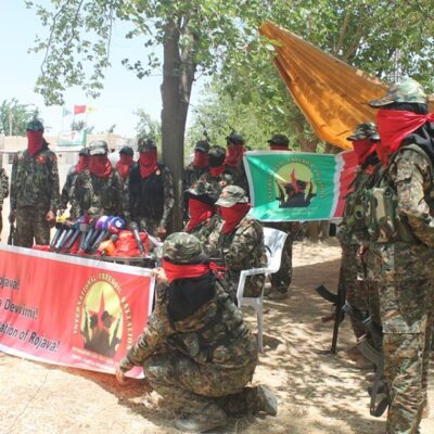 Combattant(e)s du Bataillon International de libération au Rojava