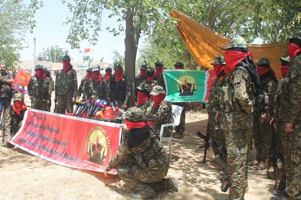 Combattant(e)s du Bataillon International de libération au Rojava