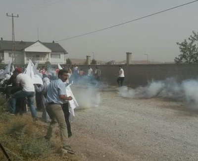 Les premiers manifestants arrivés à Cizre cet après-midi