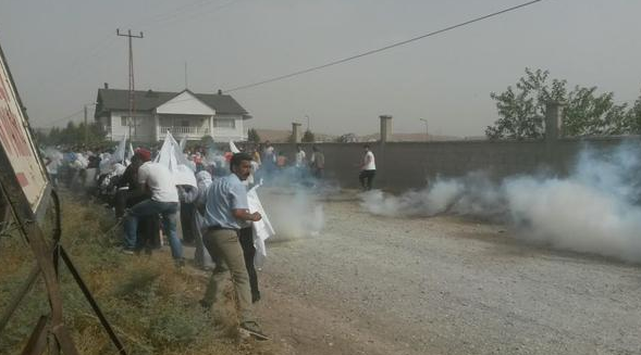 Les premiers manifestants arrivés à Cizre cet après-midi
