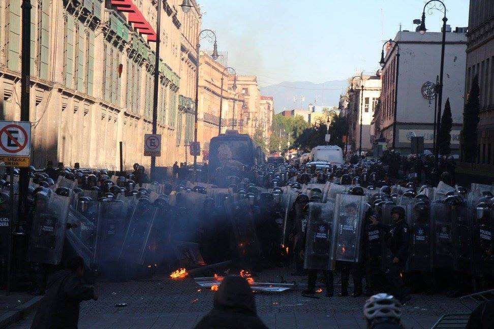 Déploiement policier à Mexico City