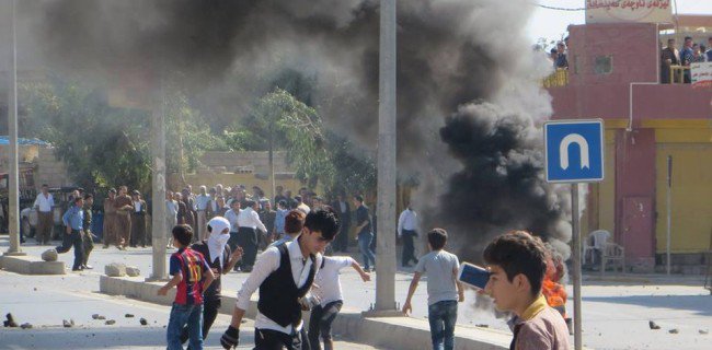Manifestation à Kalar.