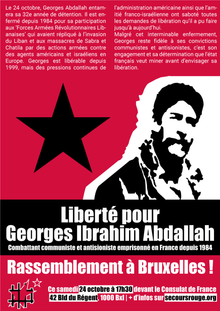 L’affichette du rassemblement