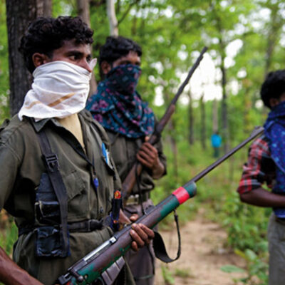 Guérilleros naxalites dans le Chhattisgarh