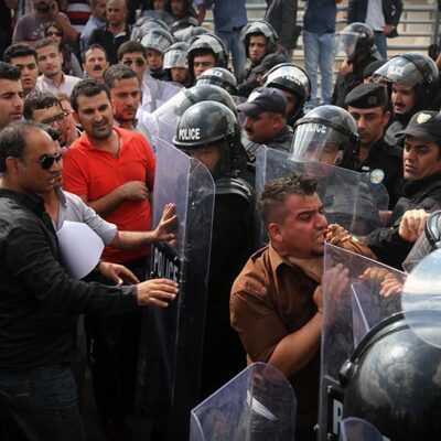 Affrontements à Sulaimani.