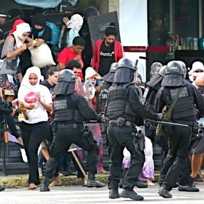 Intervention de la police à l'UFPE