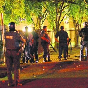 Intervention policière à l'University of KwaZulu-Natal