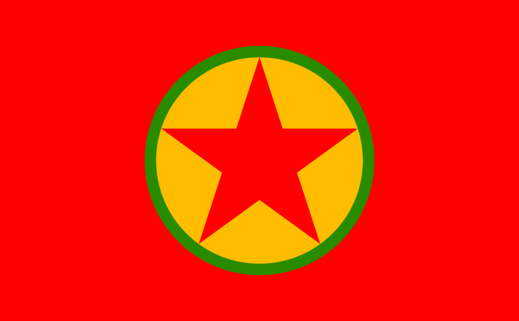Drapeau du PKK.