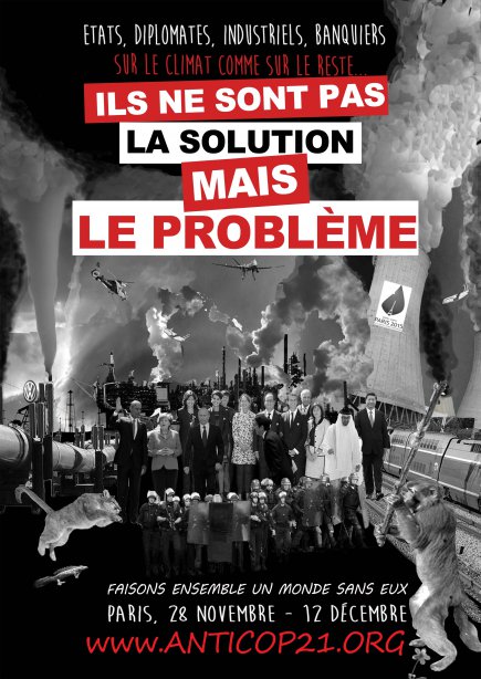 Affiche de Paris-Luttes.info contre la COP