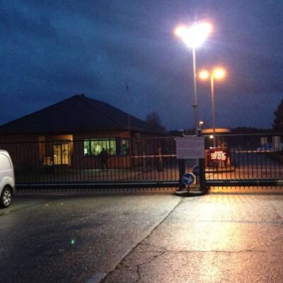 L'entrée de la caserne d'Heverlée