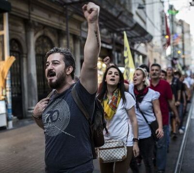 La manifestation à Istanbul