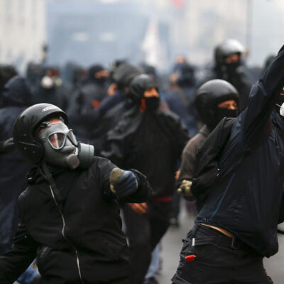 Les affrontements de mai 2015 à Milan