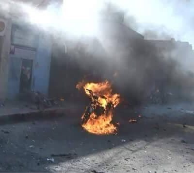 L'une des bombes islamistes contre Tal Abyad ce 22 novembre.