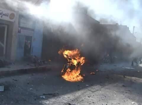 L'une des bombes islamistes contre Tal Abyad ce 22 novembre.