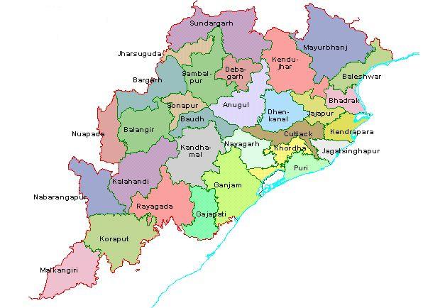 L'état d'Odisha