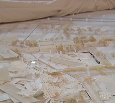 La maquette de la maxi-prison.