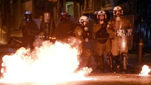 Affrontements à Athènes
