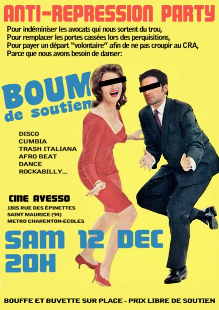 Fête antirep ce samedi