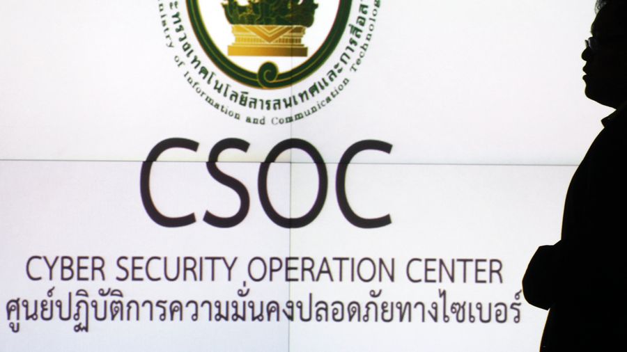 Le centre d'opération de cyber sécurité (CSOC) scanne des milliers de pages en Thaïlande.