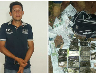 José Domingo Duran Martinez et les munitions saisies