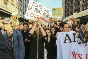 Enseignants genevois en grève le mois passé Enseignants genevois en grève le mois passé