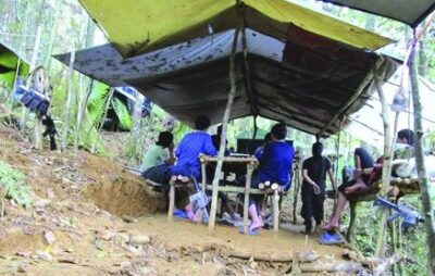 Une du camp de la guérilla (trouvée par les militaires dans le camp)