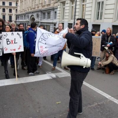 Le rassemblement à Bruxelles