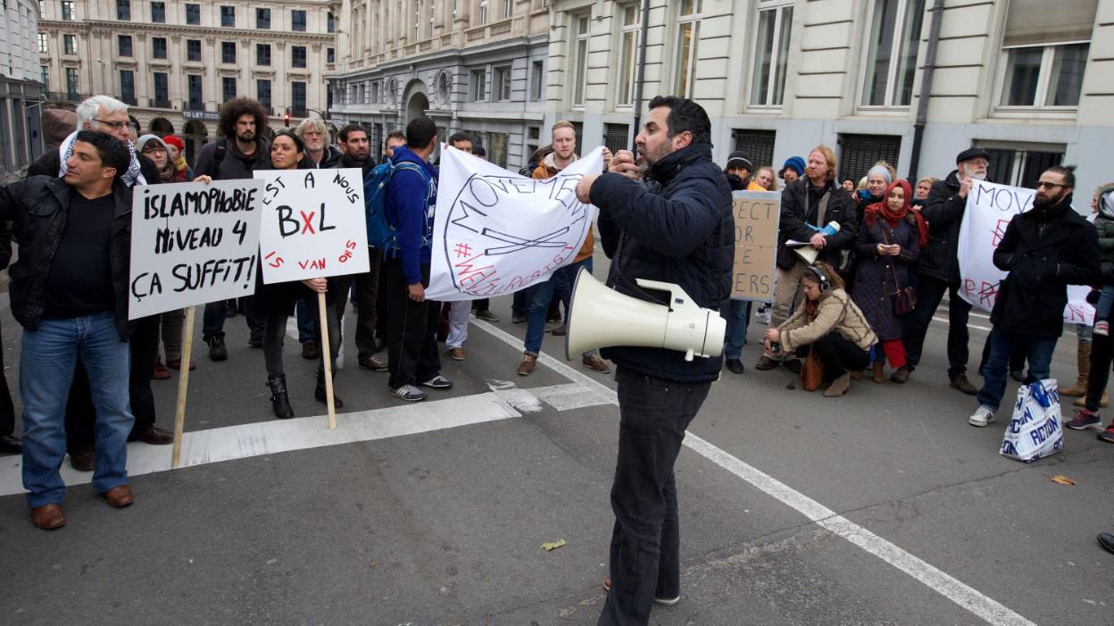 Le rassemblement à Bruxelles