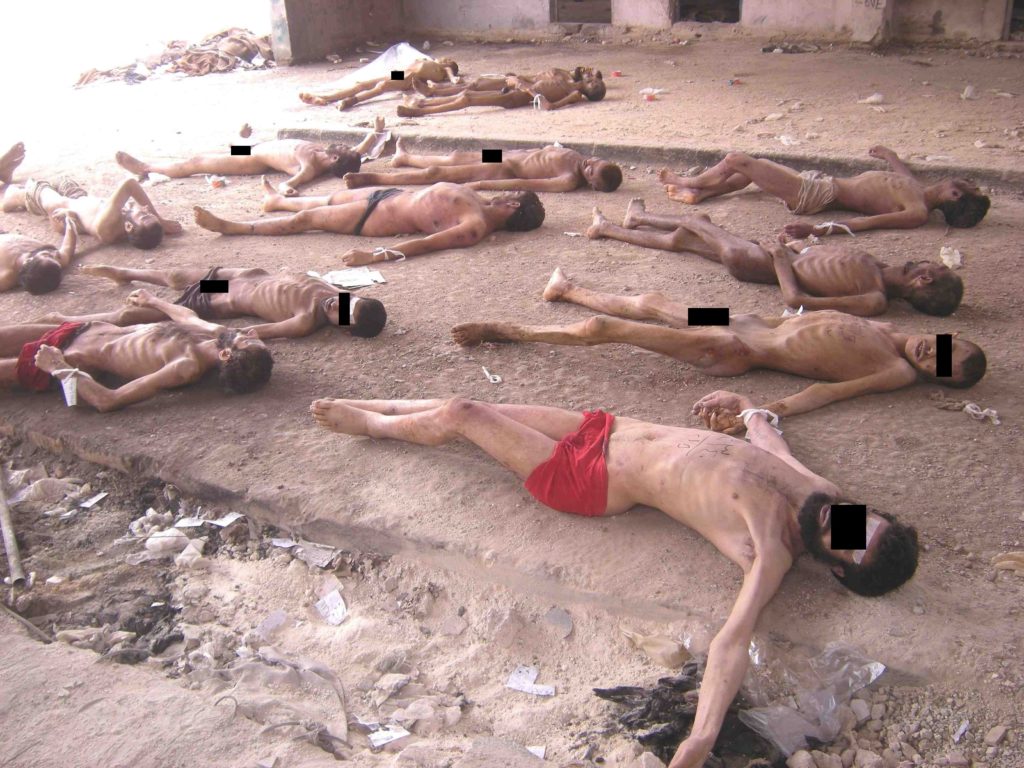 Dépouilles de prisonniers politiques syriens