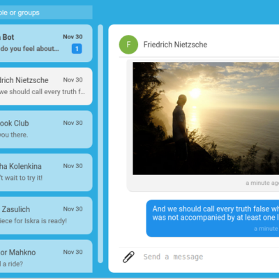 Screenshot de Signal Desktop