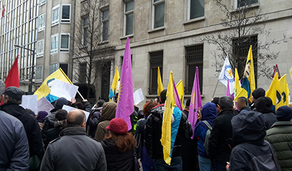 Le rassemblement à Bruxelles