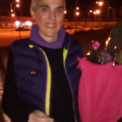 Arantza Díaz à sa sortie de prison