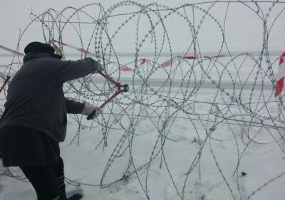 A la frontière croato-slovène ce week-end dernier