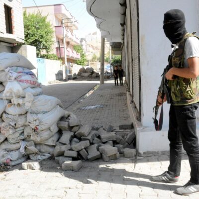 Insurgé kurde à Cizre